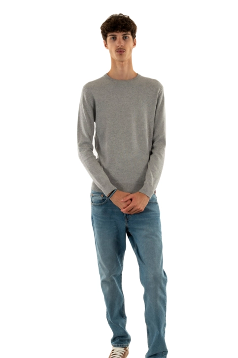 Pull hiver superdry essential 7tt fog grey marl