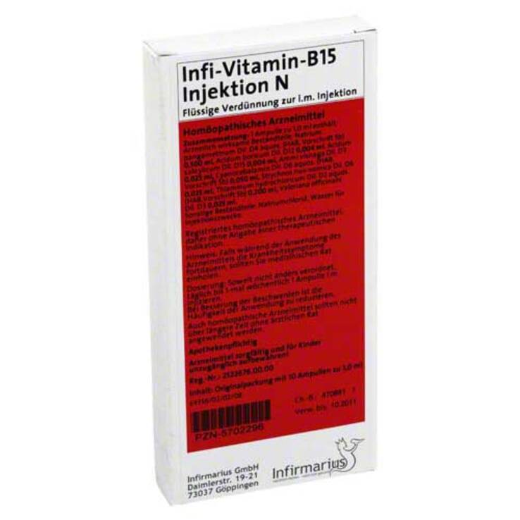 INFI Vitamin B15 Injekt N, 10X1 ml