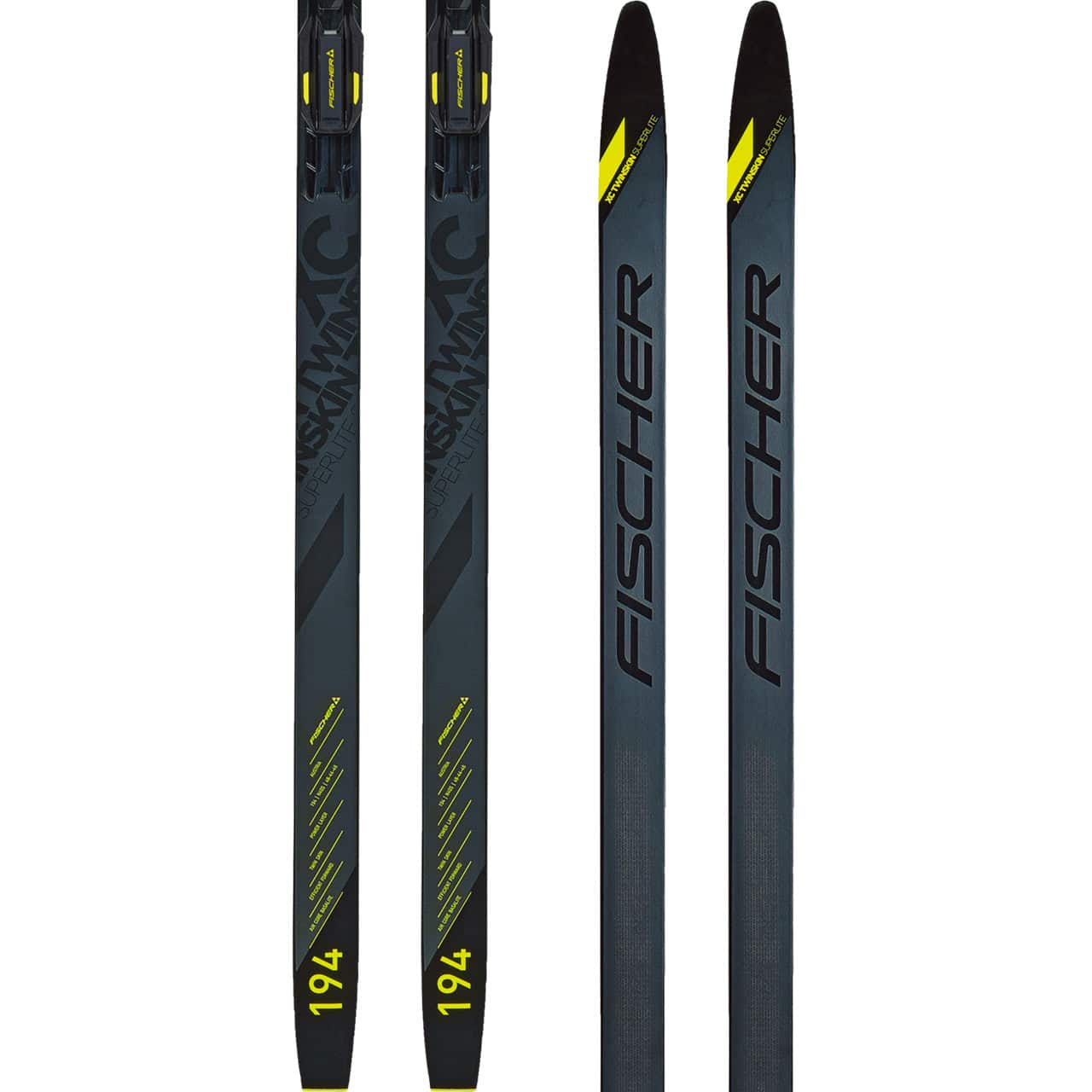 Fischer Twin Skin Superlite EF Stiff inkl. Bindung (2023/24) | Classic | Langlaufski | Langlauf | XSPO