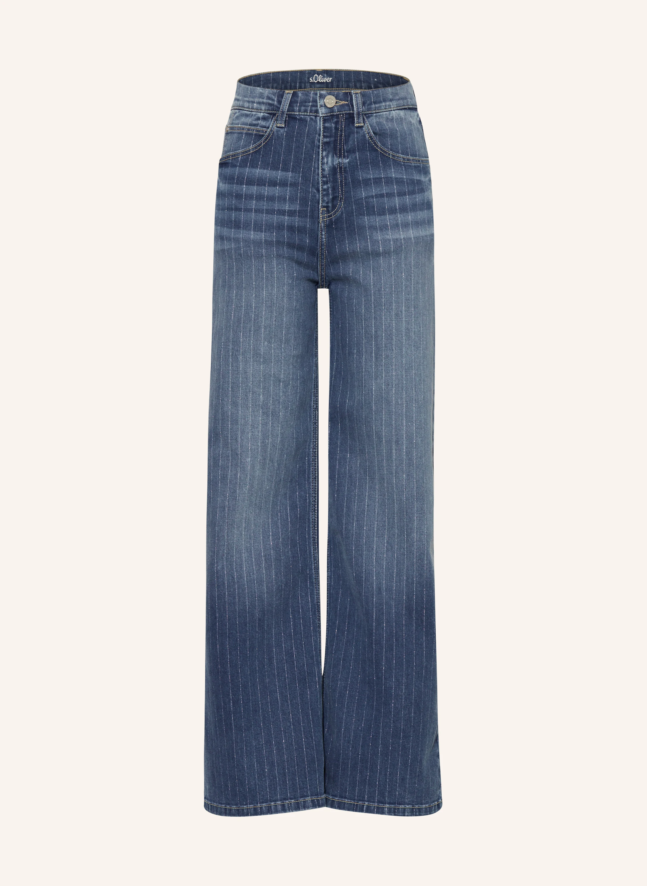 s.Oliver RED Jeans Straight Fit mit Glitzergarn