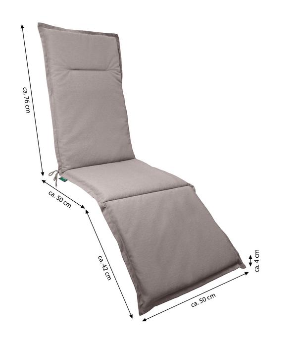 Dehner Relaxauflage Veneto, ca. B50/H4/T168 cm