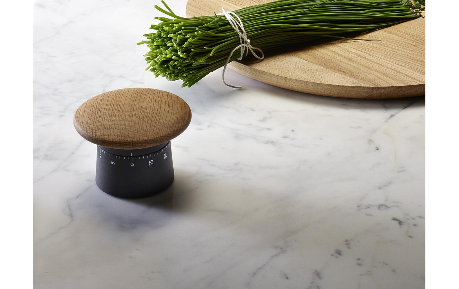 Küchentimer Nordic kitchen SchwarzStilvoller Eichenholz-Küchentimer mit praktischer Funktion und einfacher Pflege