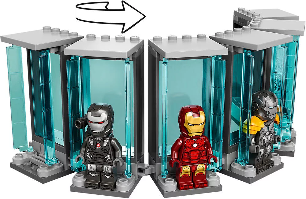 LEGO® MARVEL SUPER HEROES - 76216 - L'ARMURERIE D'IRON MAN