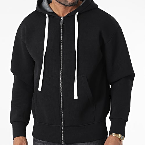 Veste Zippée Capuche UY912 Noir