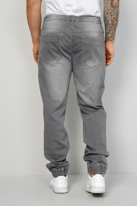 John. F. Gee Joggjeans, Straight Fit, 4-Pocket, Used-Optik, Schlupfbund