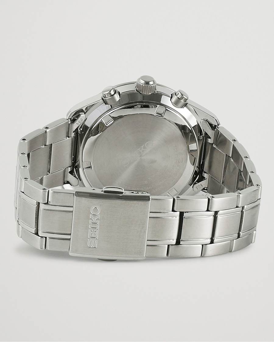 Seiko Chronograph 42mm Steel Blue Dial
