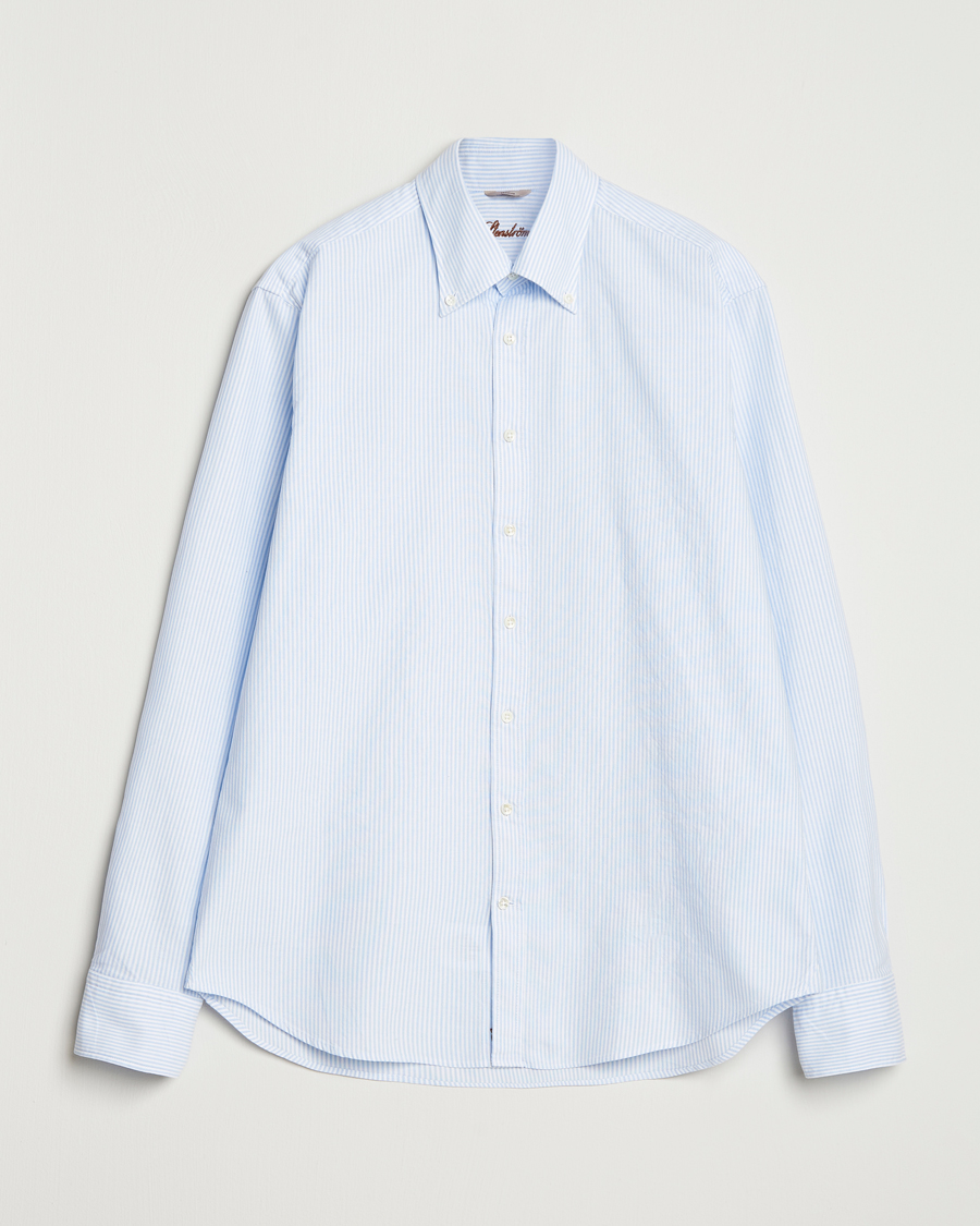 Stenströms Regular Fit Oxford Shirt Blue/White