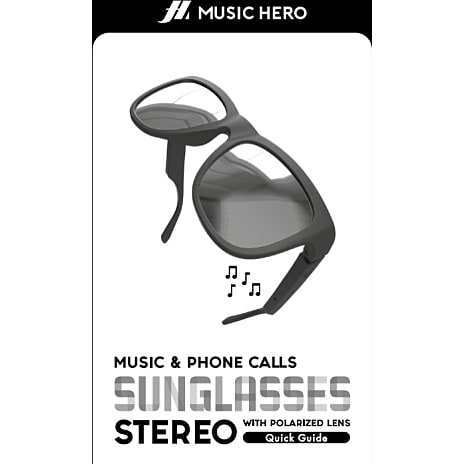 Music Hero Smart solbriller med indbygget lyd