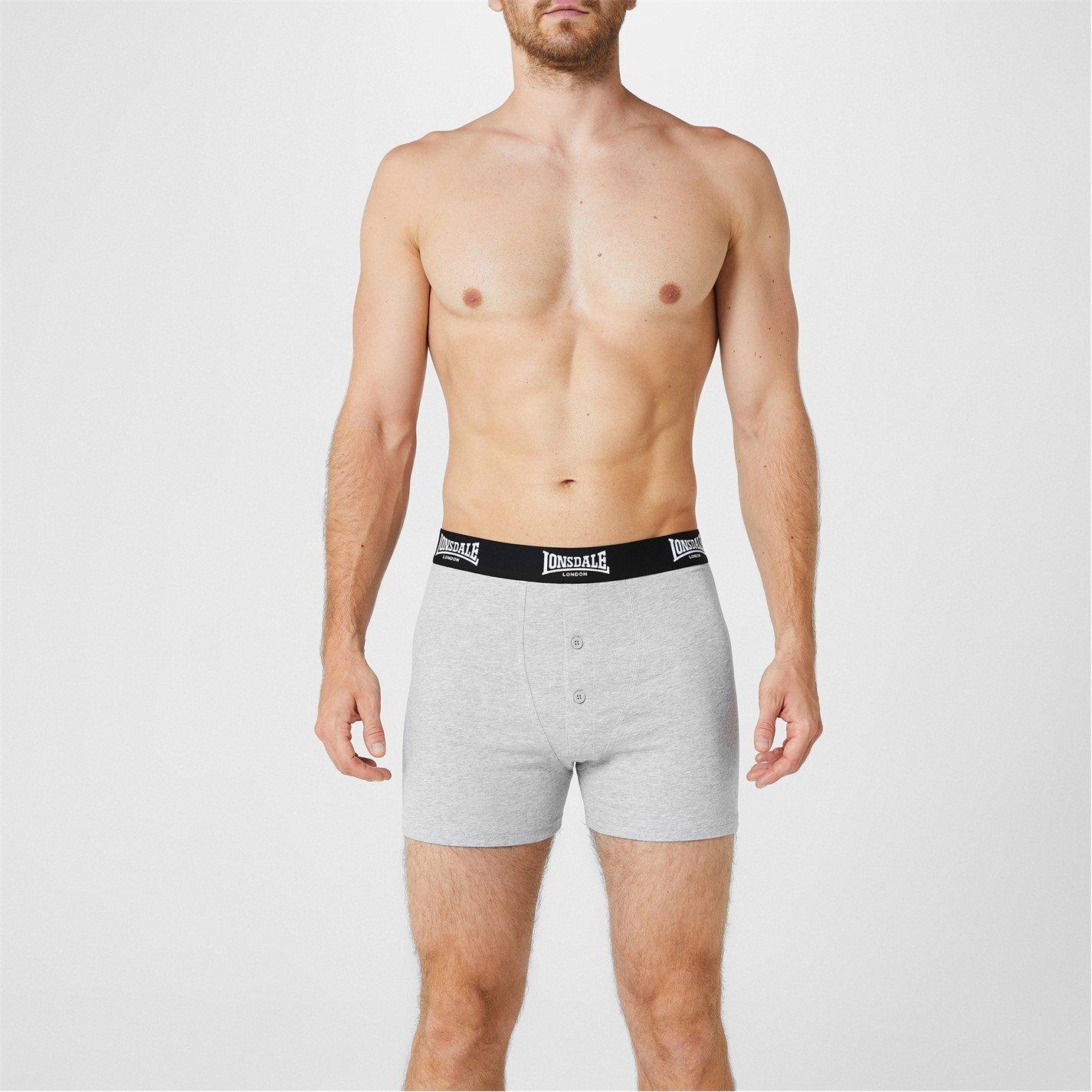 Lonsdale 2 Pack Boxers Mens