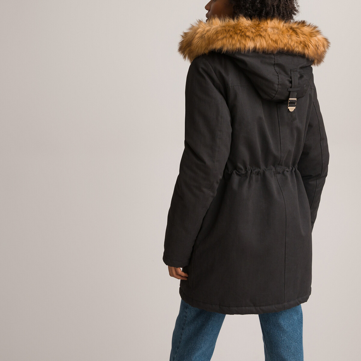 COLEÇÕES LA REDOUTE<br>Parka de comprimento médio com capuz