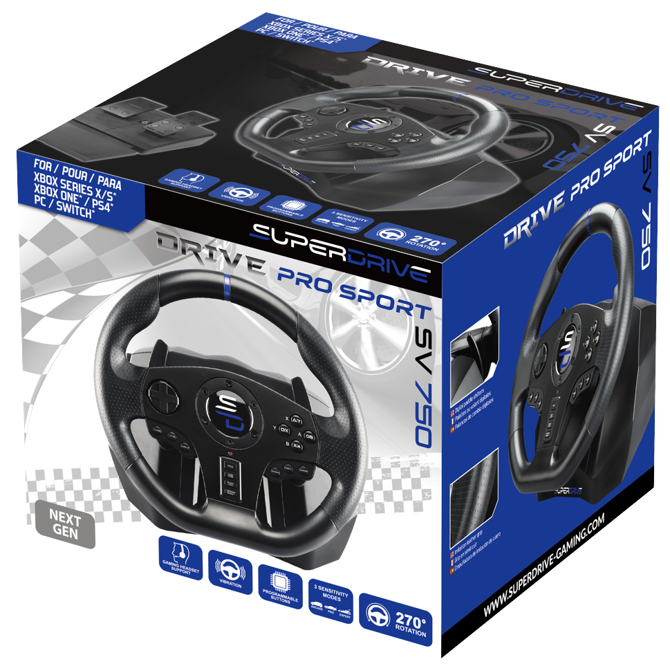 Subsonic Superdrive SV750inkl. Pedals (PS4 / XBOX / Switch / PC)