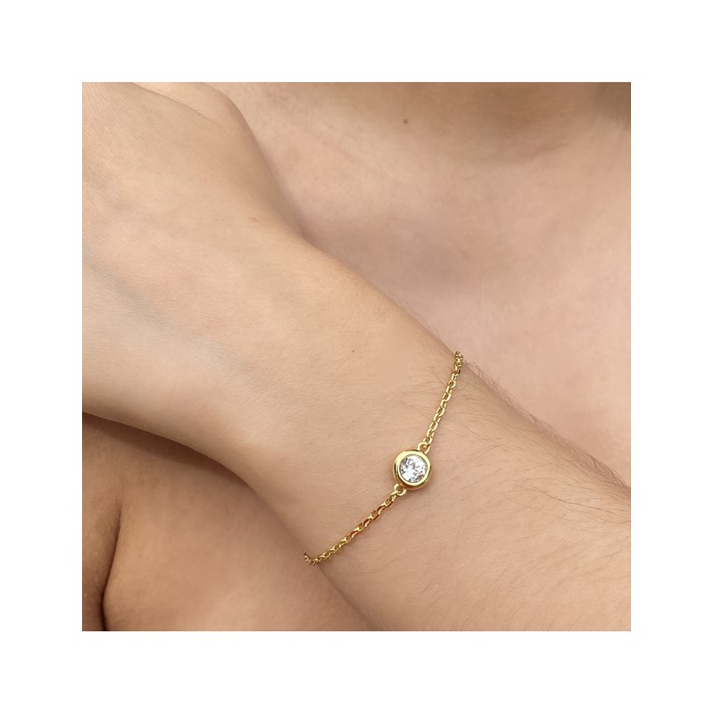 Parure Birth Moon - Doré et Cristal