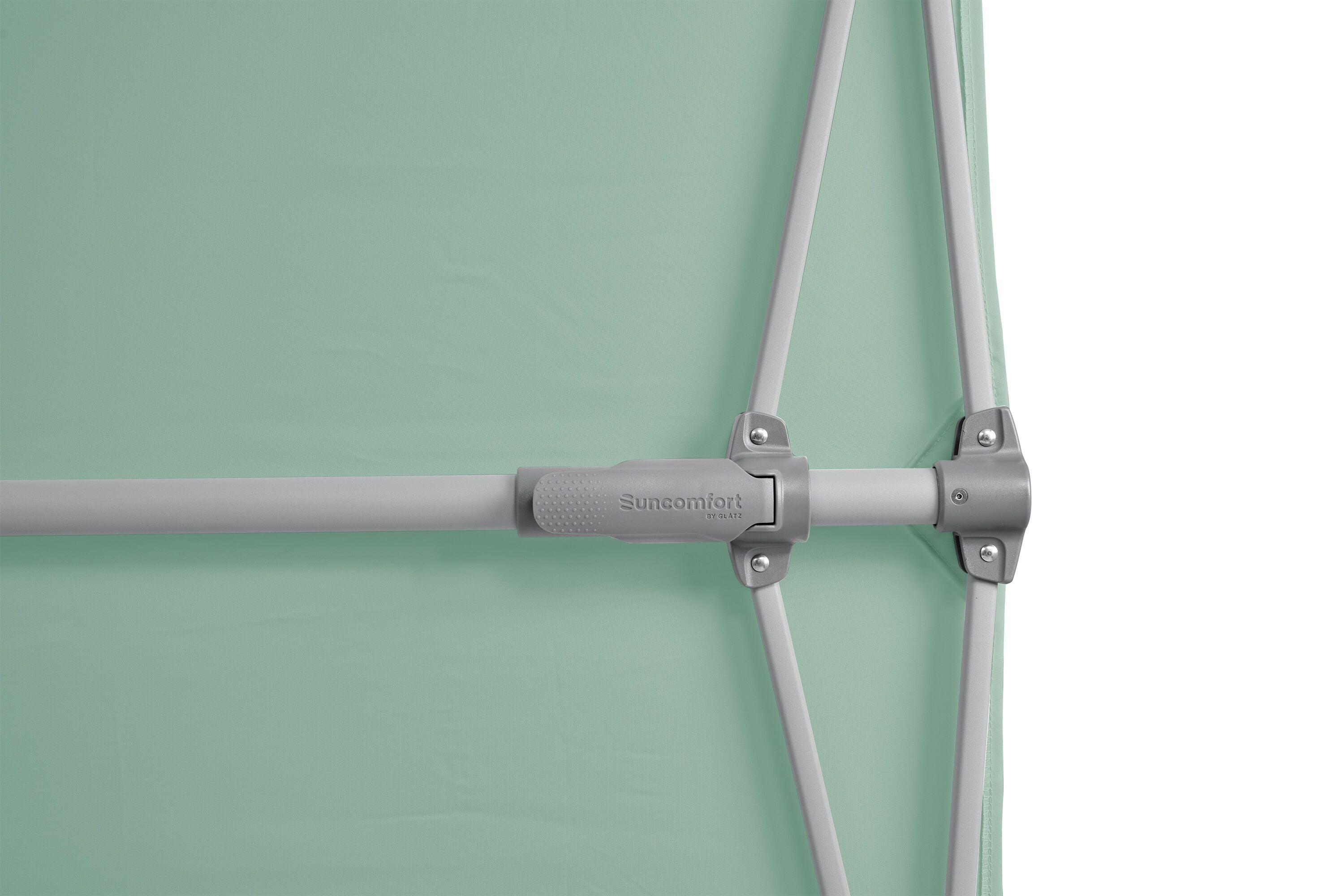 Suncomfort by Glatz FLEX ROOF III Sonnenschirm - Grün / B: 194.0 cm x T: 140.0 cm