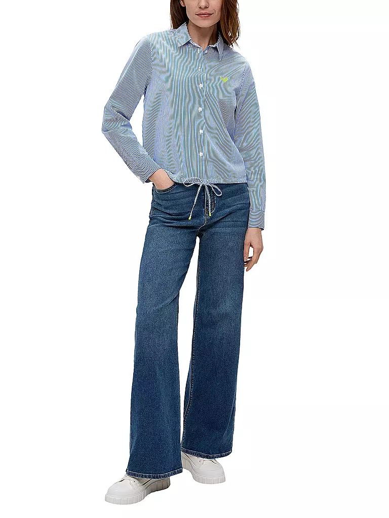 S.OLIVER Bluse blau