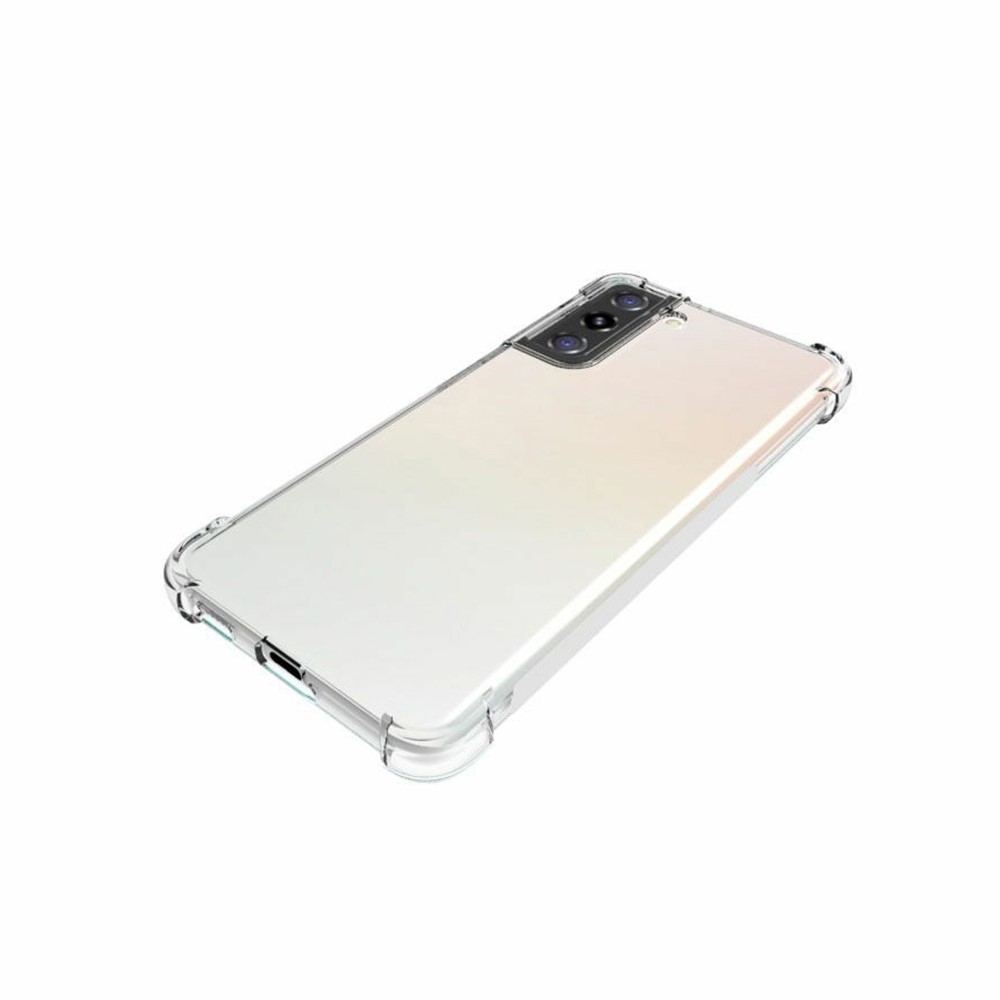 Samsung Galaxy S21 5G Gummi Hülle Case Slim Design mit Air Cushion Fallschutz - Transparent