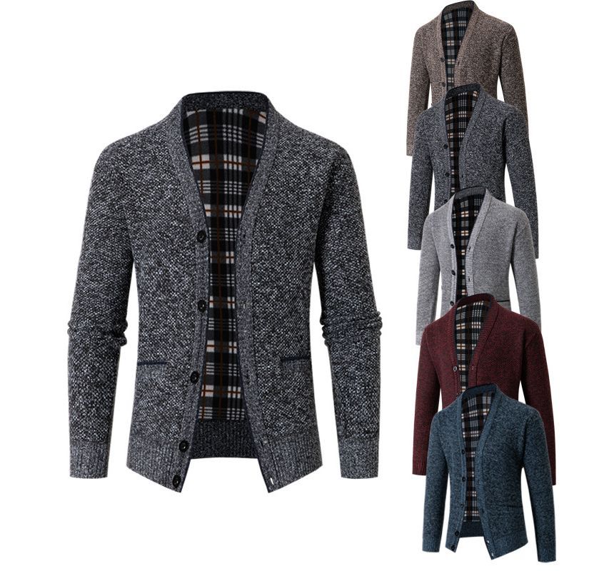 FORSETI - V-hals vest met contrasterende bies