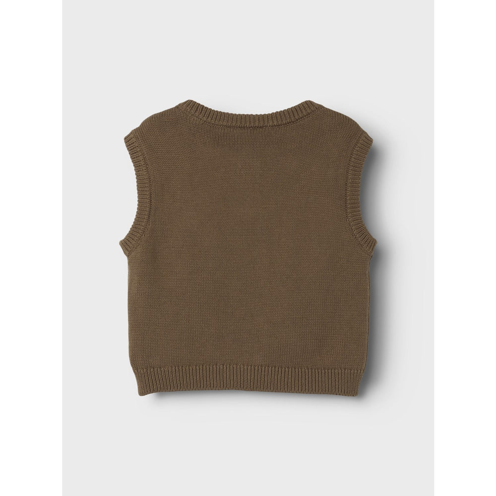 Køb Lil'Atelier Shitake Ramlo Loose Short Strik Vest | Luksusbaby