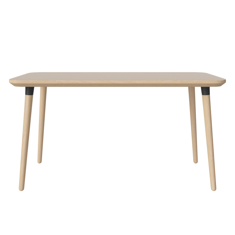 Bolia Seed eettafel 140x80 wit gepigmenteerd eiken zwart