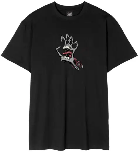 Santa Cruz Bone Hand Cruz Front T-Shirt | SkatePro