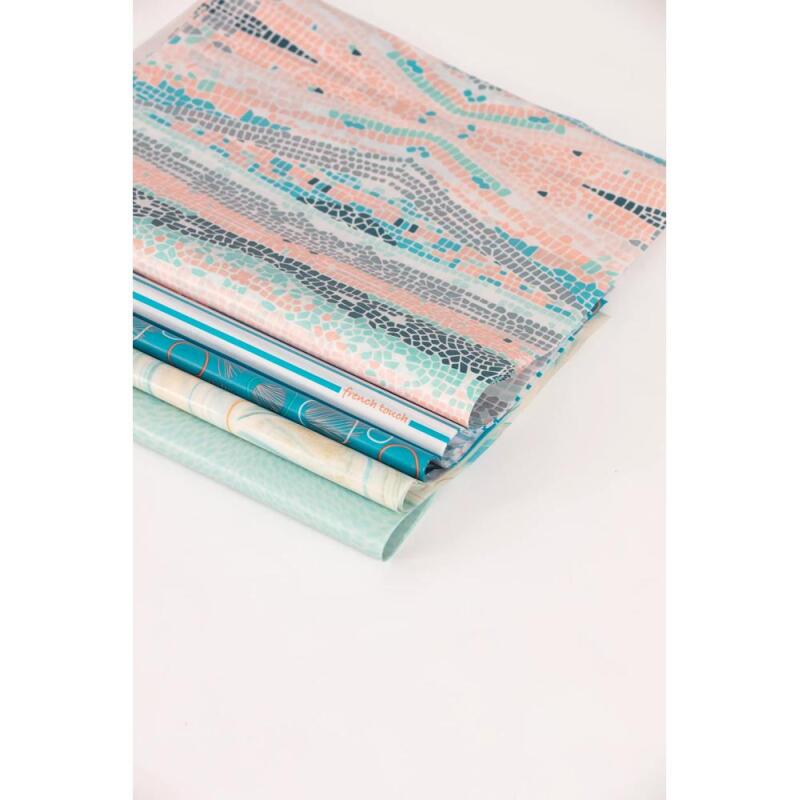 857 - Pochette 20 feuilles Décopatch - Bleu