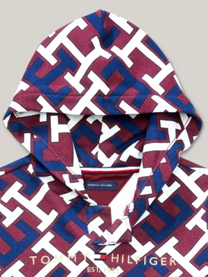 Moletom com capuz e estampa adaptável TH Monogram Logo