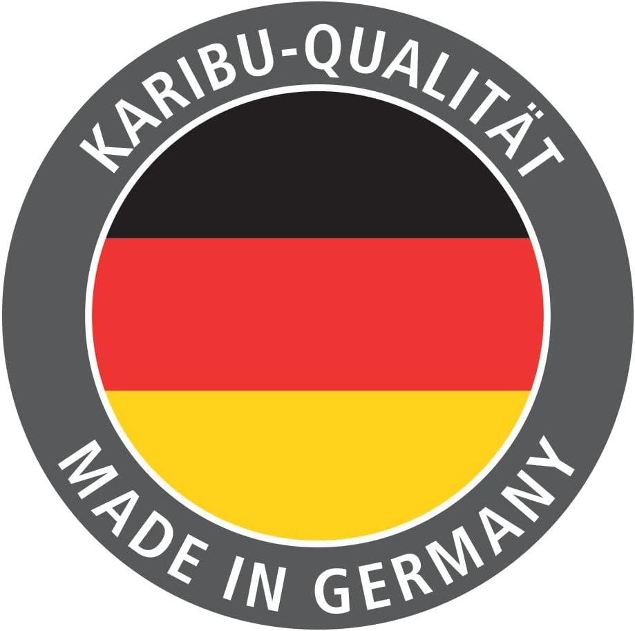 Karibu Fasssauna 1 Set naturbelassen mit Ofen 9 kW integrierter Steuerung, Kabel, Schindeln Außensauna
