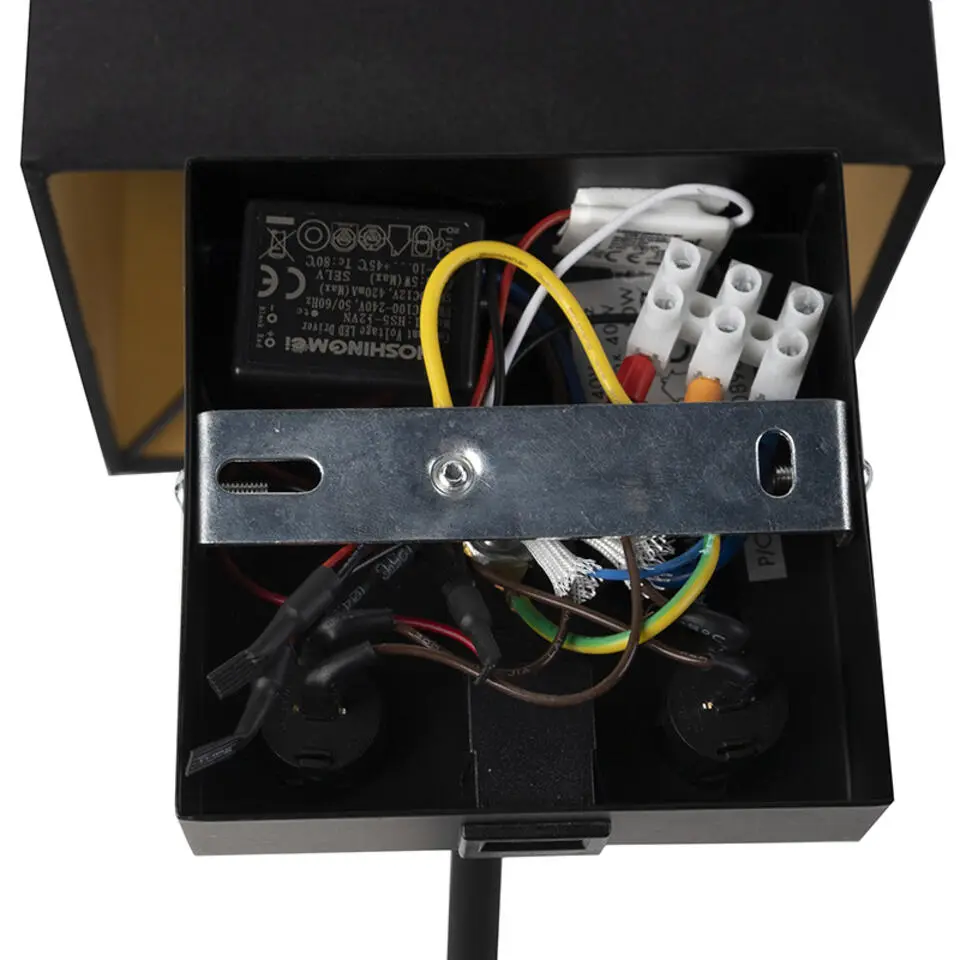 Qazqa wandlampen zeno zwart e27