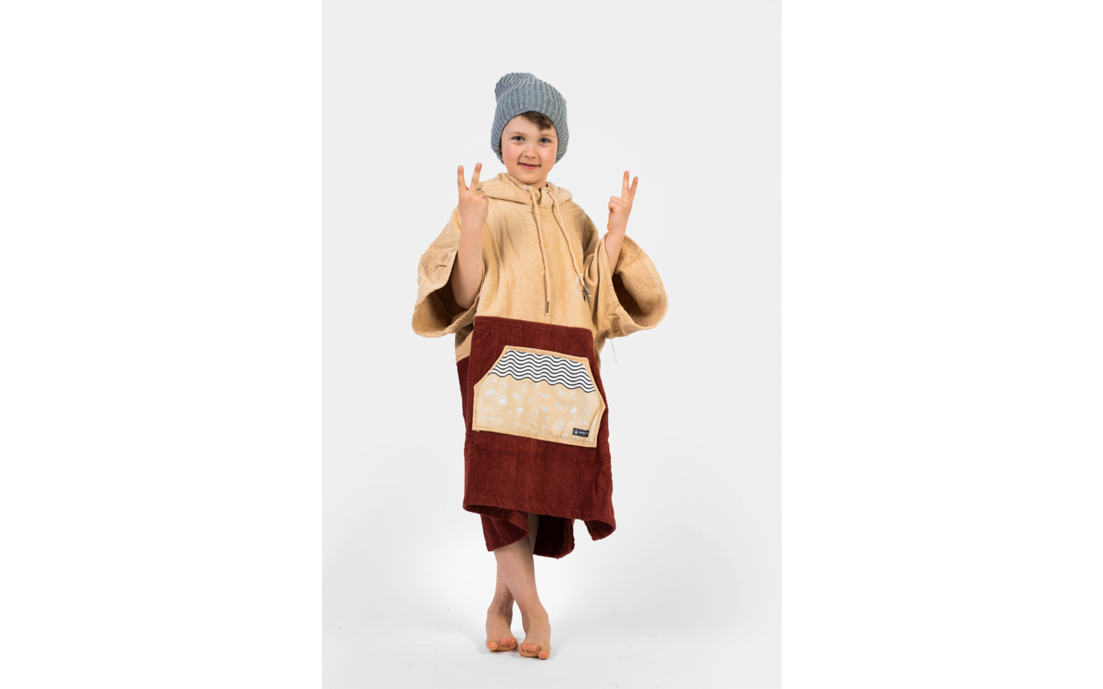 Wave Hawaii Strandponcho Dunas Kinder Unisex XS