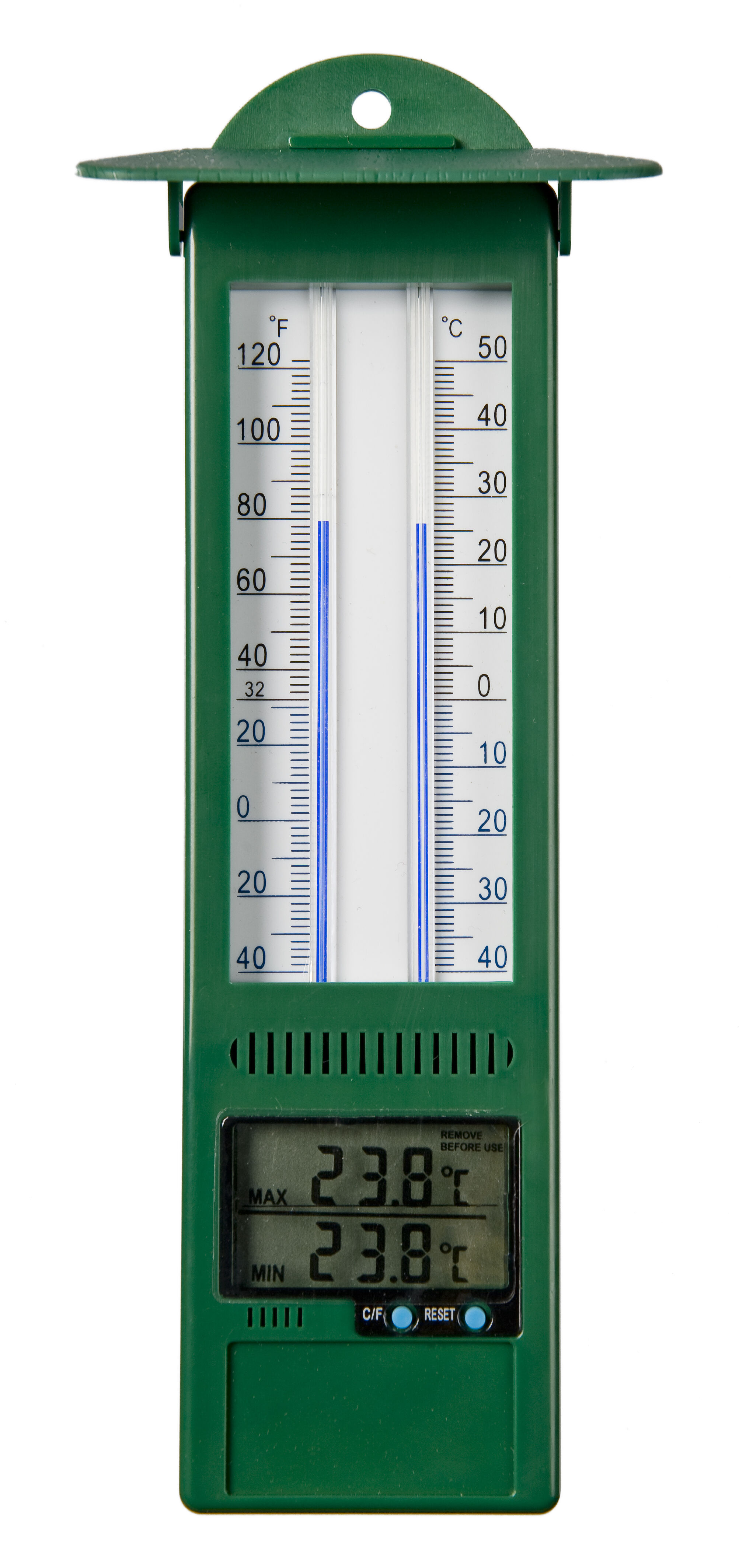 Nature Min-maxthermometer - Regen- en Thermometers - Groen
