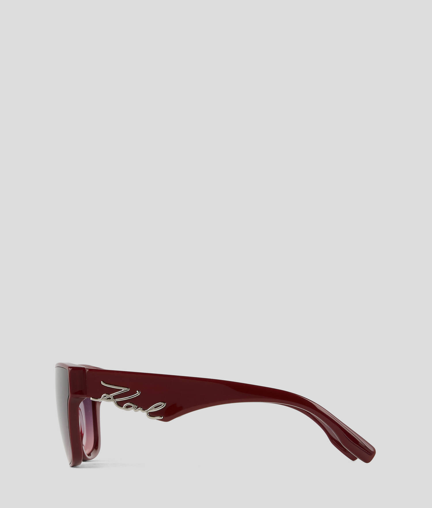 LUNETTES DE SOLEIL LOGO DÉCOUPÉ KARL SIGNATURE - Vin profond