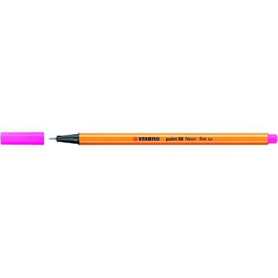 STABILO Point 88 - Feutre fin - 0.4 mm - rose fluo