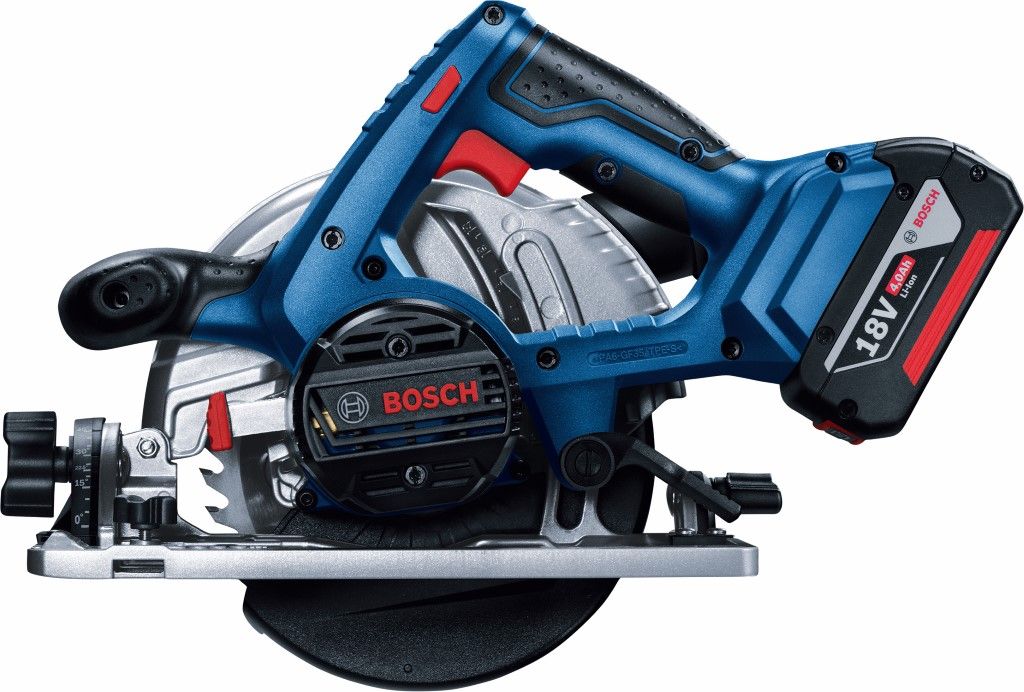 Bosch GKS 18V-57 G Li-ion accu cirkelzaag set (2x4.0Ah) in L-Boxx - 165mm - 06016A2106