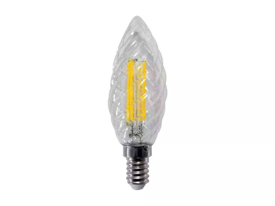 Ampoule LED à filament torsadé 4W E14 3000K