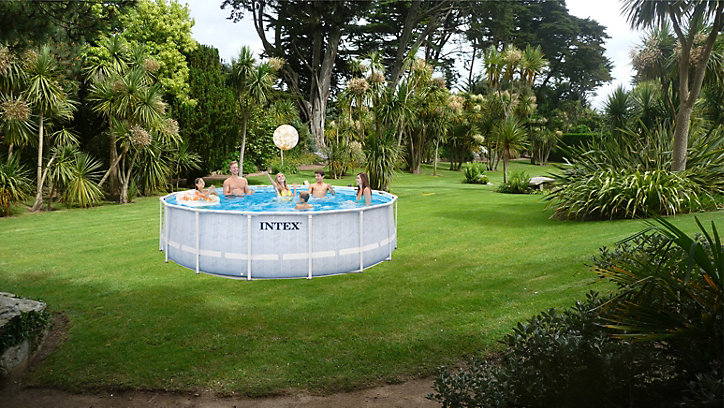 Piscine tubulaire Chevron ronde Intex 4,88 x 1,22 m