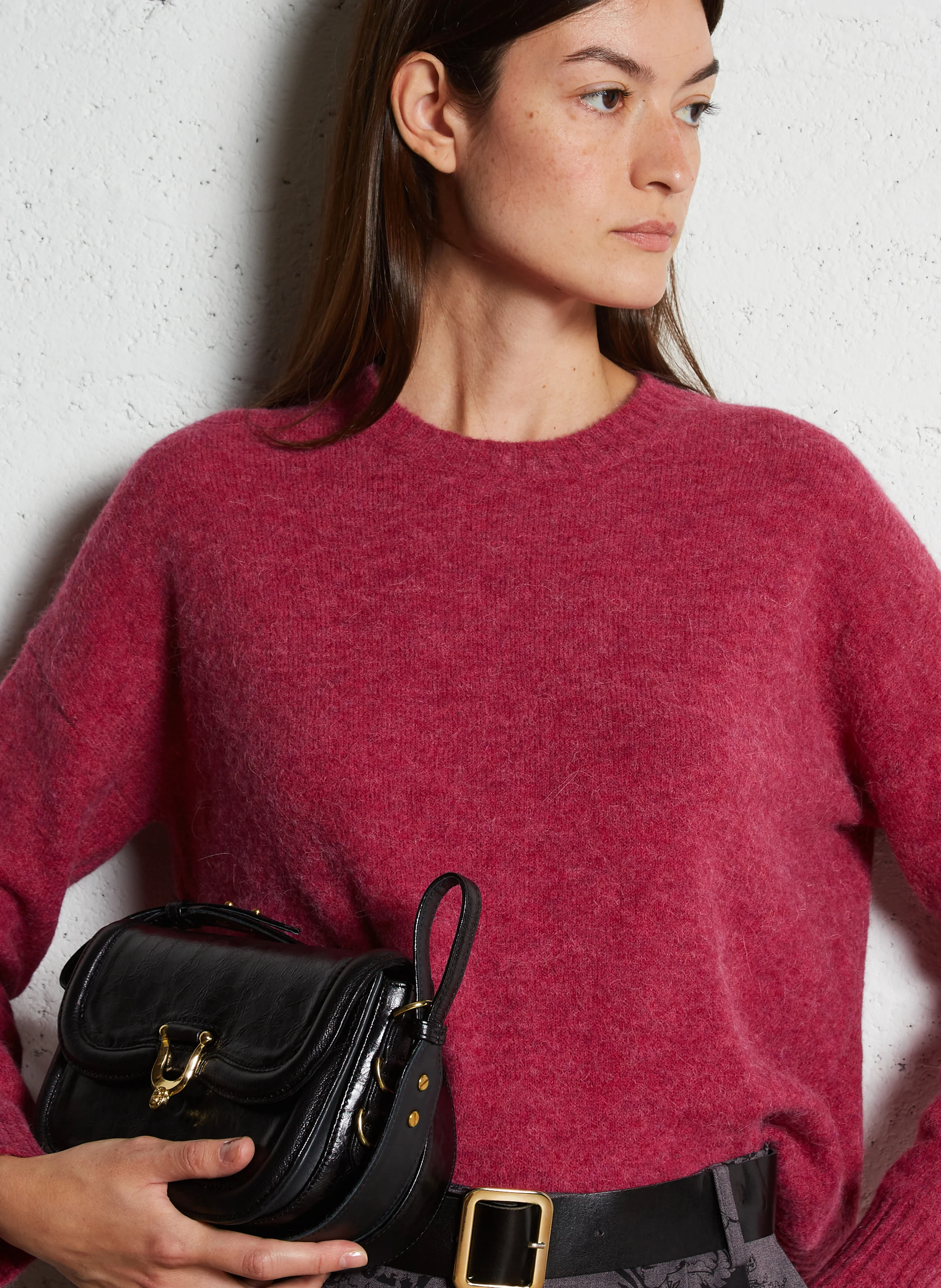 MINI MANON - Mini sac bandoulière en cuir | Noir