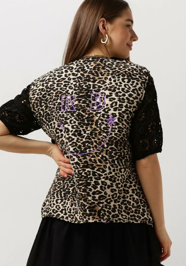 REFINED DEPARTMENT leopard refined department gilet aura