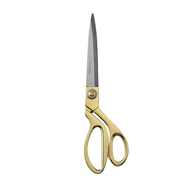 Professionelle 2in1 Edelstahl Schere Universal Textil / Papier Schere (Rechts- und Linkshänder) - Gold