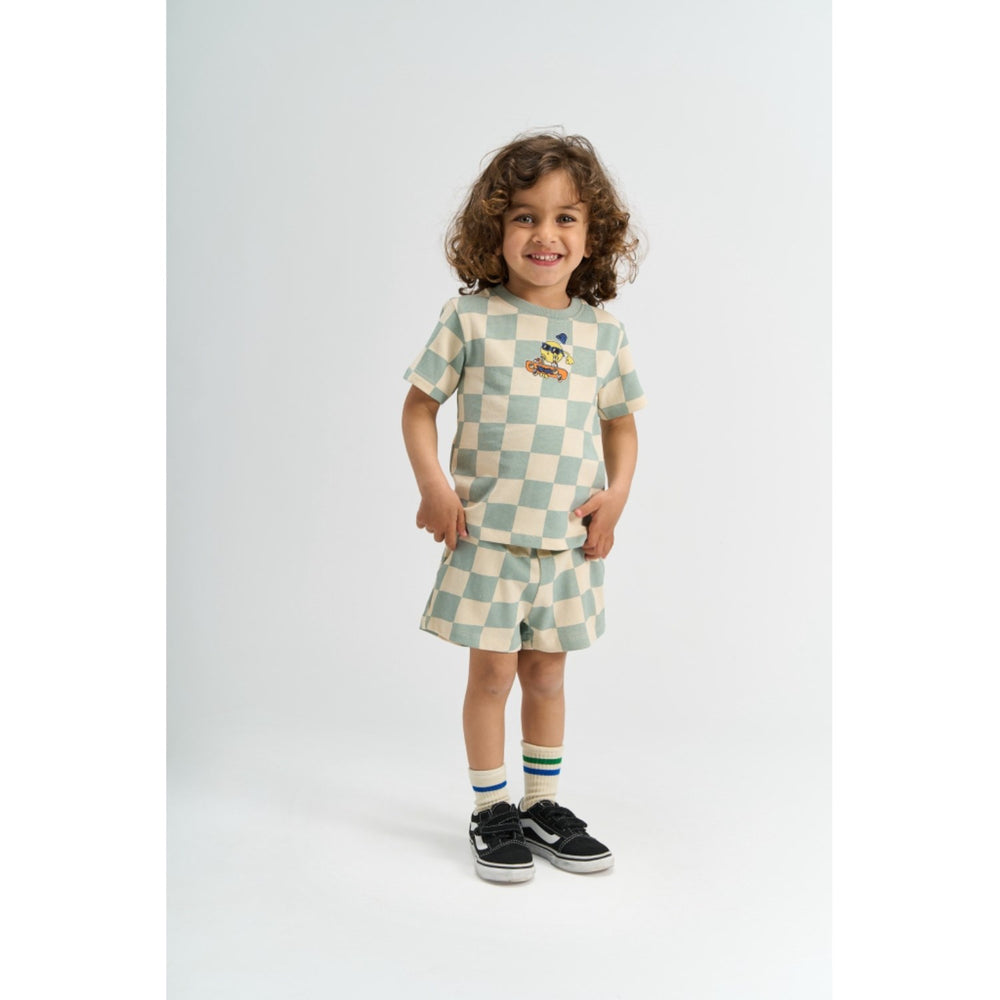 Køb THE NEW Siblings Aqua Gray Aop Tnstsebastian Os S_S Tee