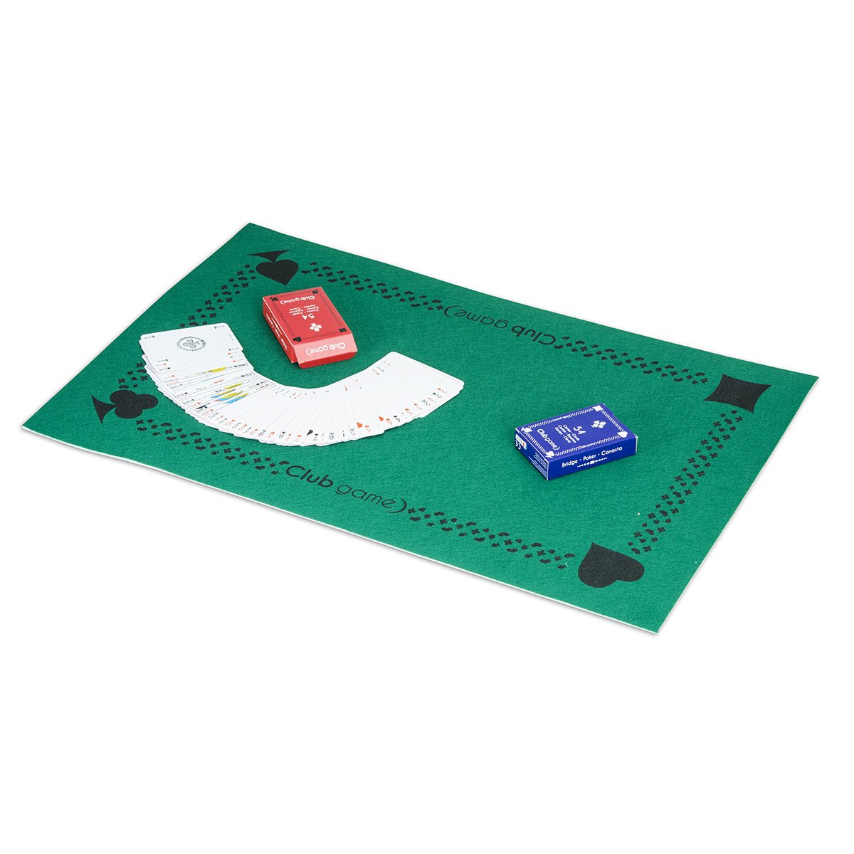 Tapis feutre + 2 jeux de 54 Cartes Club Game