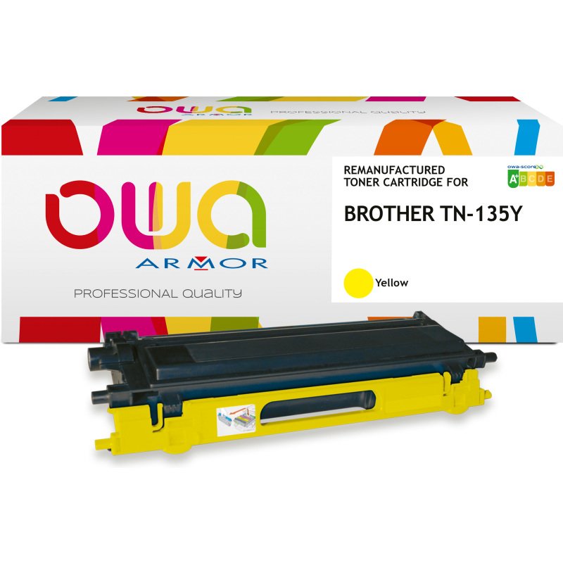 Toner remanufacturé OWA - haute capacité - pour BROTHER TN-135C