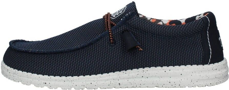Hey Dude Wally Sox Stitch Blue Multi Instappers Heren