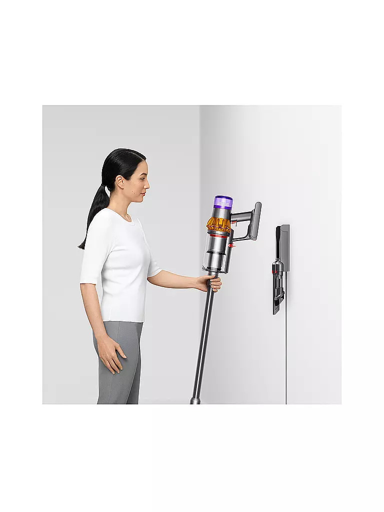 DYSON Staubsauger V15 DETECT ABSOLUTE Nickel/Gelb silber
