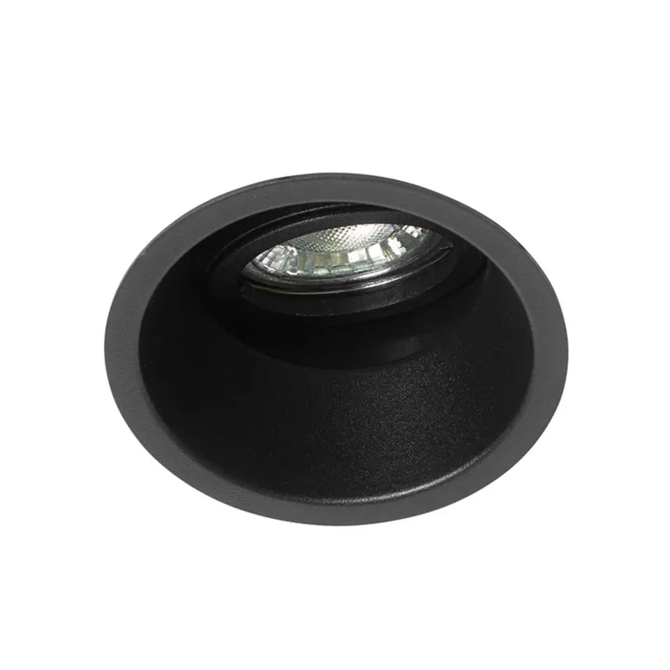 Qazqa inbouwspots alloy zwart gu10