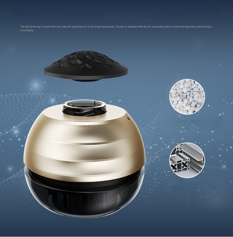 SIMBLER - Hoofdmassageborstel met serumdispenser