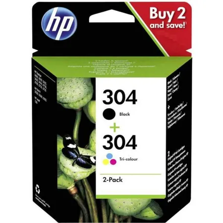 HP Tinte Kombi-Pack 304 Combo Pack Original Schwarz, Cyan, Magenta, Gelb