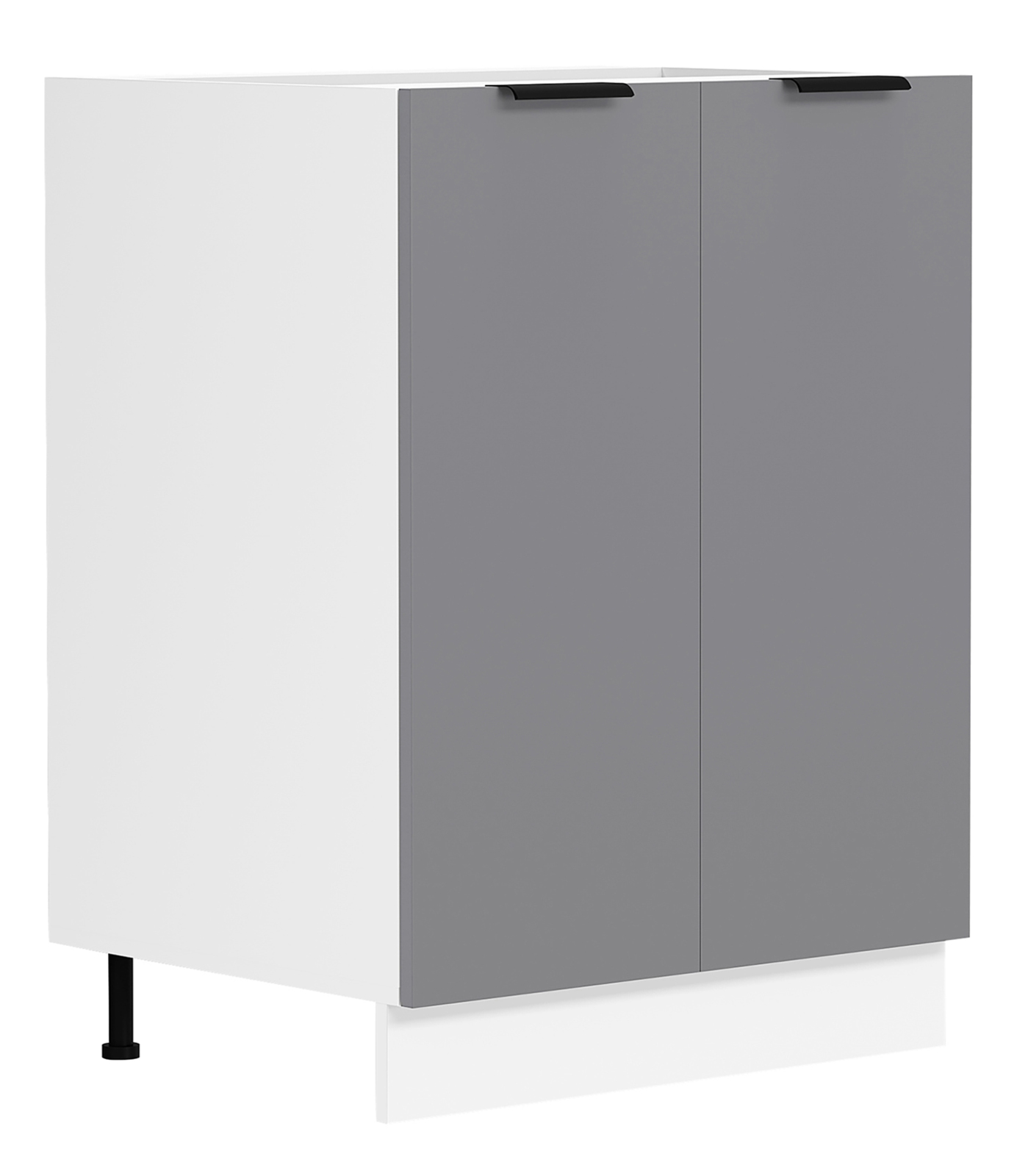 Unterschrank FASOLA - weiß-anthrazit - 60 cm