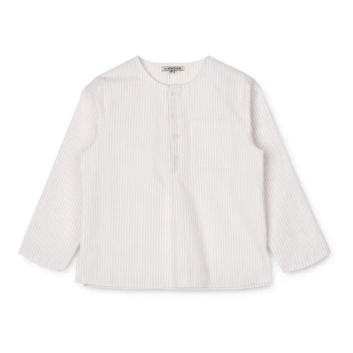 Liewood Chemise manches longues Coton Bio Houston | Ecru