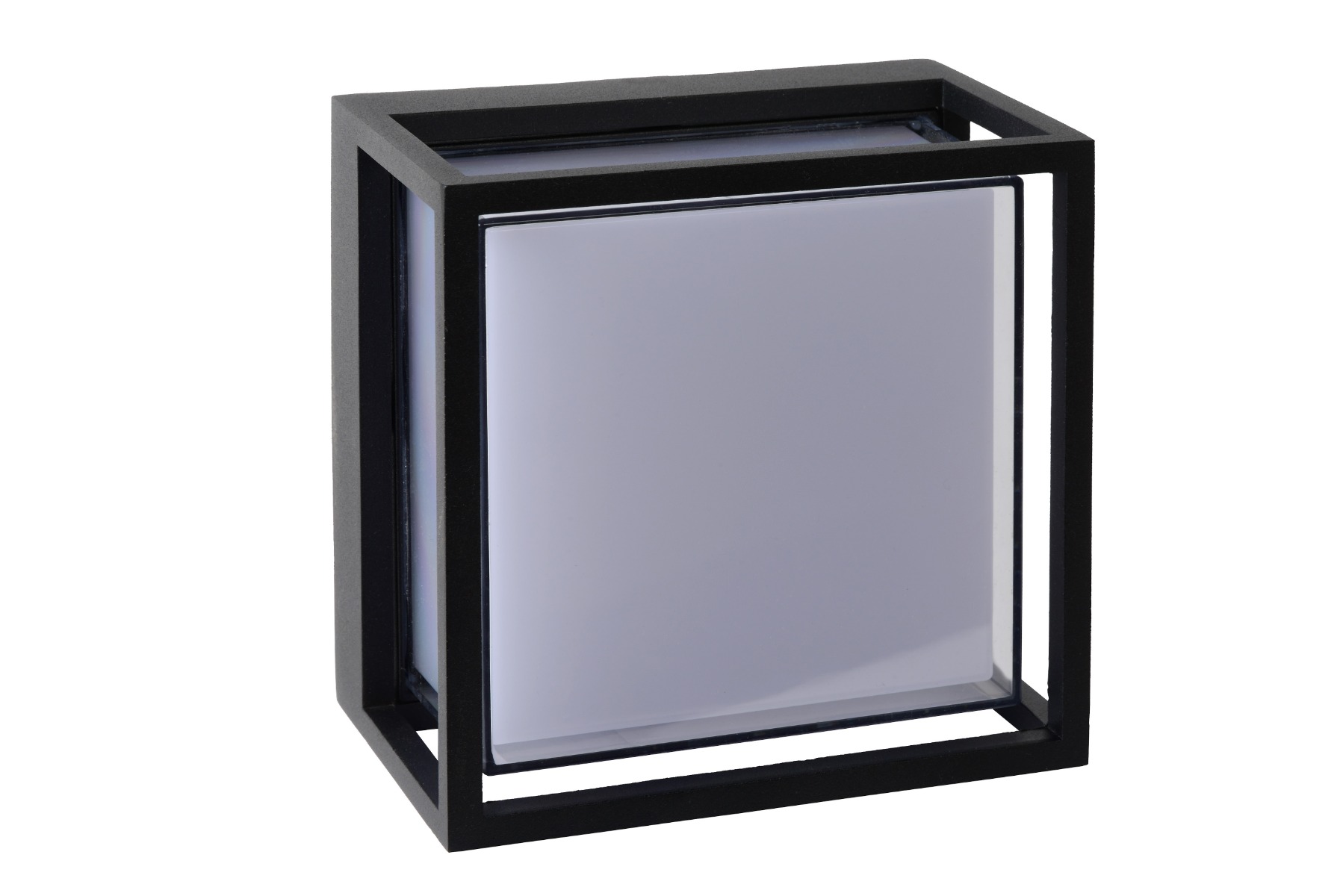 Lucide Singa-LED wandlamp 5.4W 17x17cm zwart