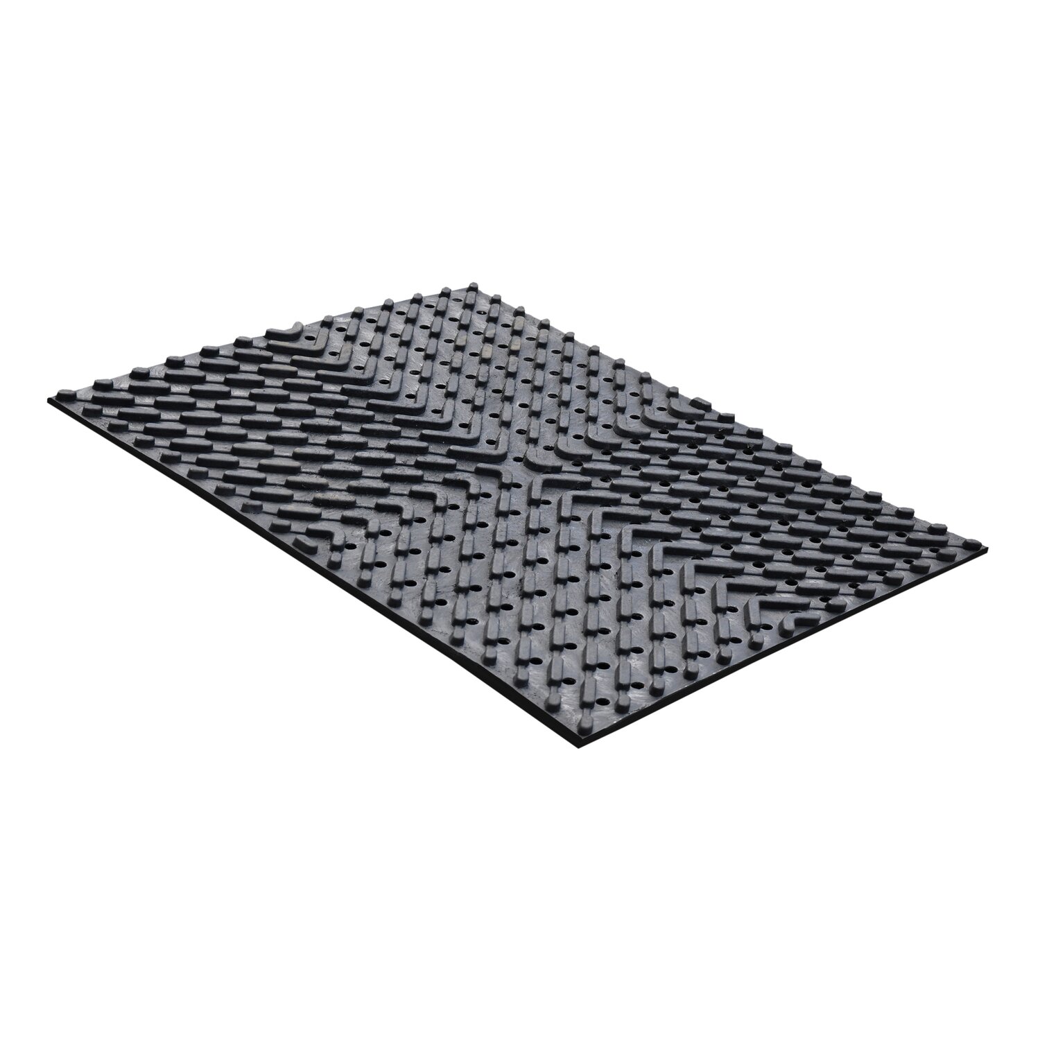Loesdau Loch- und Drainagematte  - schwarz - ca. 120 cm x 85 cm