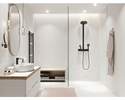 Douchekolom incl. thermostaat hansgrohe Pulsify S zwart 24240670